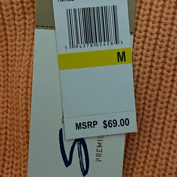 NWT Seven 7 Premium Quality Brand 100% Cotton Sweater Multicolour Size M - Picture 12 of 12